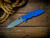 Eklipse 3.5" Skinny Slicer-Hollow Ground-Magnacut-Working Finish-Blue G10