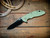 XM-18 3.5" Skinny Slicer-Hollow Ground-Magnacut-Stonewash DLC-Translucent Green G10