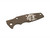Eklipse 3.5" Skinny Titanium Scale-Milled Horse Head Logo-Battle Bronze-Textured-Silver Battle Bronze