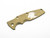 Eklipse 3.5" Skinny Titanium Scale-Milled Horse Head Logo-Smooth-Battle Green-Silver