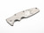 Eklipse 3.5" Skinny Titanium Scale-Milled Horse Head Logo-Stonewash-Textured
