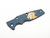 Eklipse 3.5" Skinny Titanium Scale-Milled Horse Head Logo-Battle Blue-Silver Bronze