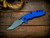 XM-18 3.5" Aggressor-Magnacut-Battle Black-Working Finish-Black Nitride Hardware-Blue G10