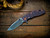 Assembly Special-XM-18 3.5" Spanto-20CV-Full Texture Titanium-Stonewash Purple-Copper Hardware-Scale Side