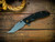 Assembly Special-XM-18 3.5" Aggressor-Magnacut-Battle Blue-Smooth Black G10-Bronze Titanium Hardware-Scale Side
