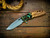 Assembly Special-XM-18 3.5" Spanto-20CV-Bead Blast Green-Wood/Resin-Bronze Titanium/Brass Standoffs Hardware-Scale Side