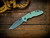 XM-18 3.5" Spanto-20CV-Special Finish Green/Gold-Translucent Green G10-Light Blue Ti Hardware