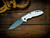 Assembly Special-XM-18 3.5" Spanto-20CV-Battle Blue-White G10-Copper Hardware-Scale Side