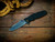 Assembly Special-Eklipse 3.5" Skinny Slicer-Hollow Ground-Magnacut-Stonewash Blue/Purple-Black G10-Bronze Titanium Hardware-Scale Side
