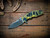 Assembly Special-Jurassic-Slicer Hollow Ground-Magnacut-Full Titanium-Special Gold/Blue Finish-Blue Titanium Hardware-Scale Side
