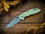 XM-18 3.5" Spanto-20CV-Battle Blue-Translucent Green G10