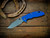 -XM-18 3.5" Skinny Harpoon Spanto-Magnacut-Battle Bronze-Blue G10
