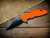 XM-18 3.5" Bowie-Magnacut-Battle Black-Orange G10