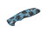 3.5" XM18-Skinny Titanium Scale-Textured-Chaos Horsehead Deep Laser-Stonewash Blue