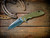XM-18 3.5" Spanto-20CV-Stonewash DLC-Stonewash Two Tone Blade-Smooth OD-Green G10
