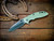 XM-18 3.5" Spanto-20CV-Stonewash DLC-Stonewash Two Tone Blade-Smooth Translucent Green G10