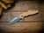 Assembly Special-XM-18 3.5"-20CV-Spanto-Working Finish Two Tone-Special Anodized-Smooth Coyote G10-Blue Titanium Eklipse Hardware-Scale Side