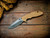 Assembly Special-XM-18 3.5"-20CV-Spanto-Working Finish Two Tone-Stonewash Bronze-Smooth Coyote-Brass hardware/Titanium Pivot-Scale Side