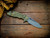 Assembly SPecial-XM-18 3.5"-20CV-Slicer-Hollow Ground-Two Tone-Battle Green-Macassar Ebony-Battle Green Titanium Hardware/Brass Standoffs-Lockside