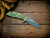 Assembly Special-XM-18 3.5"-20CV-Slicer-Hollow Ground-Two Tone Blade-Special Battle Finish-Translucent Green G10-Brass hardware/Aluminum Standoffs-Lockside