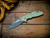 Assembly Special-XM-18 3.5"-20CV-Slicer-Hollow Ground-Two Tone Blade-Battle Purple-Translucent Green G10-Brass Hardware-Scale Side