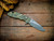 Assembly Special-XM-18 3.5"-20CV-Slicer-Hollow Ground-Two Tone Blade-Battle Green-Smooth Natural Micarta-Brass Hardware-Lockside