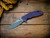 Assembly special-XM-18 3.5"-20CV-Slicer-Hollow Ground-Two Tone Blade-Special Battle Anodized-Purple G10-Battle Purple Titanium Hardware-Scale Side