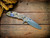 Assembly Special-XM-18 3.5"-20CV-Slicer-Hollow Ground-Working Finish Two Tone Blade-Textured Stonewash Blue/Gold-Brass/Aluminum Standoffs Hardware-Lockside