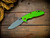 Assembly Special-XM-18 3.5"-20CV-Spanto-Battle Green-Lime Green G10-Copper Hardware-Scale Side