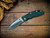 Assembly Special-XM-18 3.5"-20CV-Spanto-Two Tone Blade-Stonewash Light Green-Dark Green G10-Brass Hardware-Scale Side