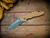 Assembly Special-XM-18 3.5"-20CV-Spanto-Two Tone Blade-Battle Blue-Smooth Coyote G10-Copper Hardware-Scale Side