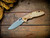 Assembly Special-XM-18 3.5"-20CV-Slicer-Hollow Ground-Two Tone Blade-Bead Blast Purple-Smooth Natural Micarta-Brass Hardware/Titanium Standoffs-Scale Side