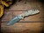 XM-18 3.5"-20CV-Slicer-Hollow Ground-Working Finish Two Tone Blade-Special Ano-Smooth OD Green Micarta-Battle Ti hardware