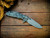 Assembly Special-XM-18 3.5"-20CV-Slicer-Hollow Ground-Special Battle Finish-Textured Natural Micarta-Battle Blue Titanium Hardware-Lockside