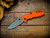 Assembly Special-XM-18 3.5"-20CV-Spanto-Battle Green-Smooth Orange G10-Titanium Hardware/Orange Aluminum Standoffs-Scale Side