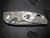 XM-18 3.5" Artistry Series - Gold Engraved - Nichols Stainless Ladder Damascus - Close-Up Scale Side