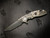 XM-18 3.5" Artistry Series - Gold Engraved - Nichols Stainless Ladder Damascus -Scale Side