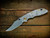 XM-18 3.5" Artistry Series - Production - Bead Blast with Scroll Engraving - Matt Finish Non-Flipper Bowie-Scale Side