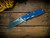 Eklipse-S45VN-Slicer Hollow Ground-Two Tone Blade-Full Titanium-Stonewash Blue