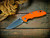 XM-18 3.25" Spearpoint-S45VN-Stonewash Blade-Working Finish-Orange G10
