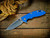 XM-18 3.25" Spearpoint-S45VN-Stonewash Blade-Working Finish-Blue G10