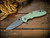 XM-18 3.25" Spearpoint-S45VN-Working Finish Blade-Battle Bronze-Translucent Green G10
