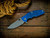 Jurassic-Slicer Flat Ground-Working Finish Blade-Magnacut-Battle Bronze-Blue Black G10