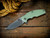 Jurassic-Slicer Flat Ground-Magnacut-Working Finish-Stonewash Blade-Translucent Green G10