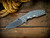 Jurassic-Slicer Flat Ground-Magnacut-Stonewash Blade-Dragon Scale Full Titanium-Stonewash-Scale Side