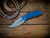 Jurassic-Frontier Clip Point-Magnacut-Stonewash-Blue Black G10