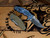 Jurassic-Frontier Clip Point-Magnacut-Stonewash Blue-G10