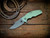 Jurassic-Frontier Clip Point-Magnacut-Battle Bronze-Translucent Green G10