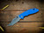 XM-18 3.5" Aggressor Non-Flipper-Magnacut-Stonewash Blue-Blue G10