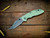 XM-18 3.5" Aggressor Non-Flipper-Magnacut-Working Finish-Stonewash Blade-Trandparent Green G10